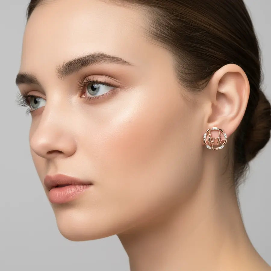 Sanitation Duo Gold Earrings