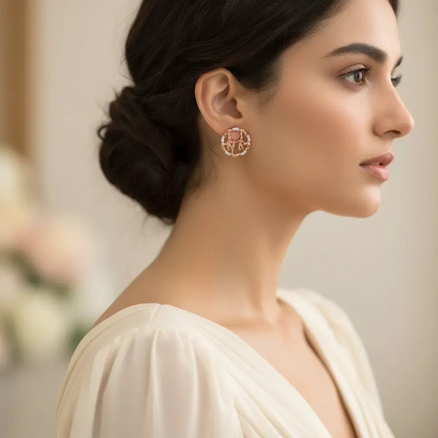 Sanitation Duo Gold Earrings
