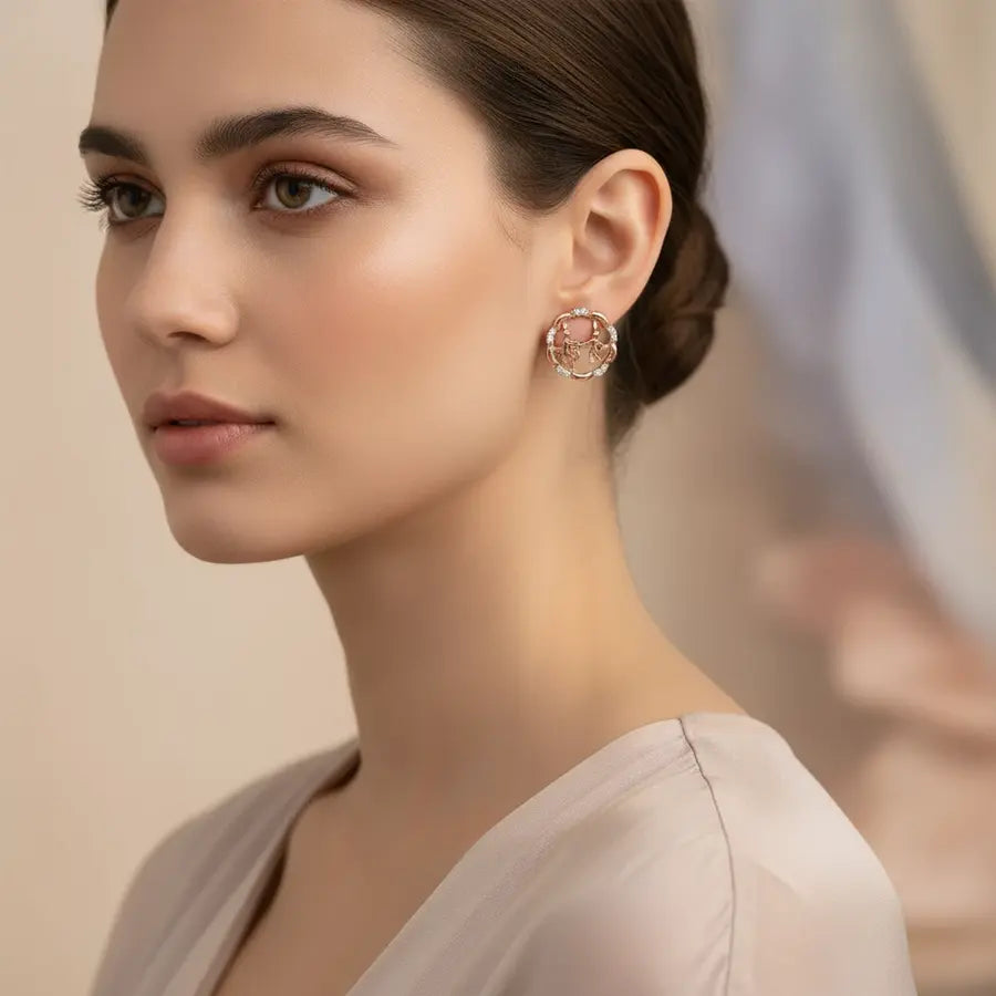 Sanitation Duo Gold Earrings
