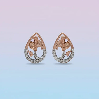 Elegant Filigree Teardrop Gold Earrings