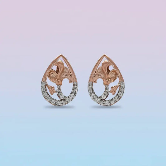 Elegant Filigree Teardrop Gold Earrings