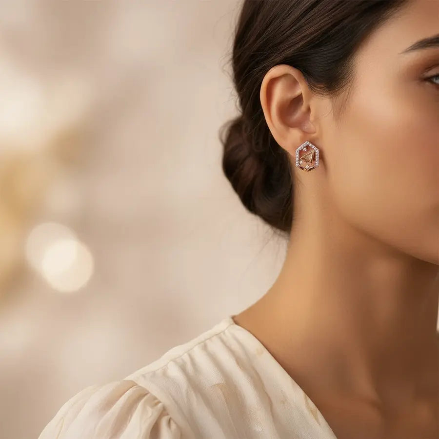 Fish Love Gold Earrings