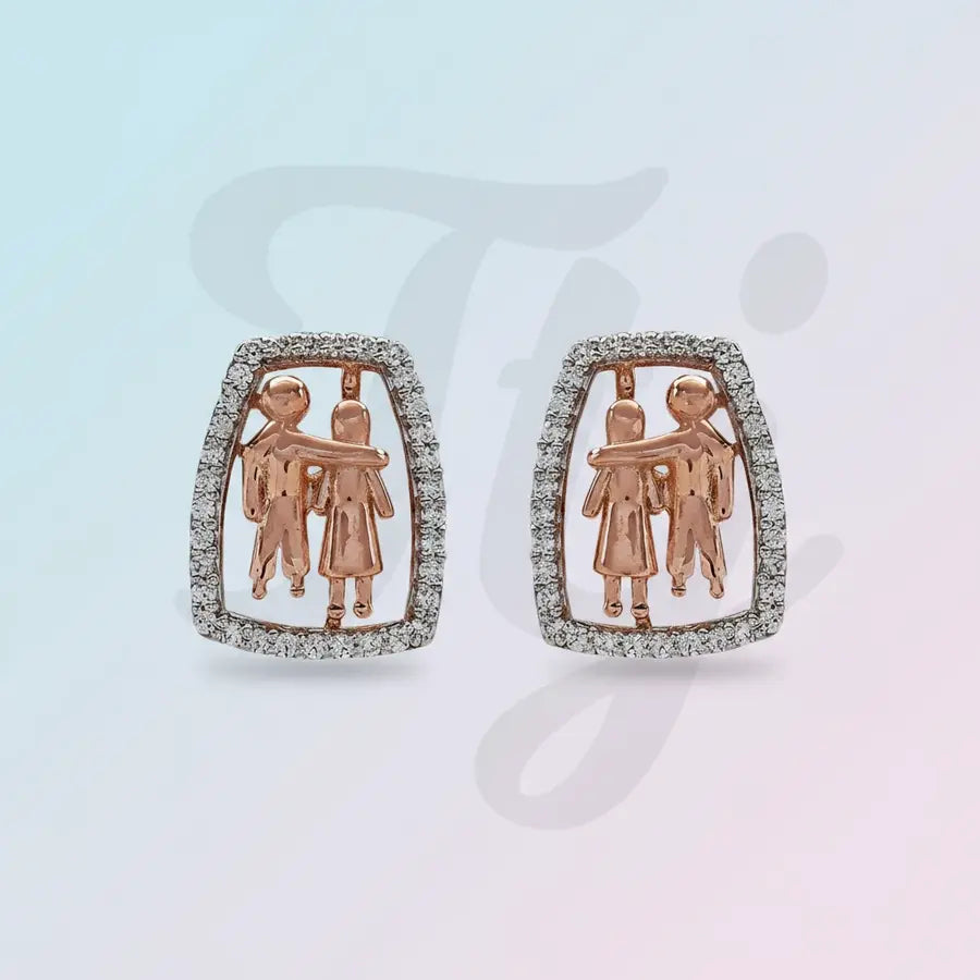 Couple Love Gold Earrings