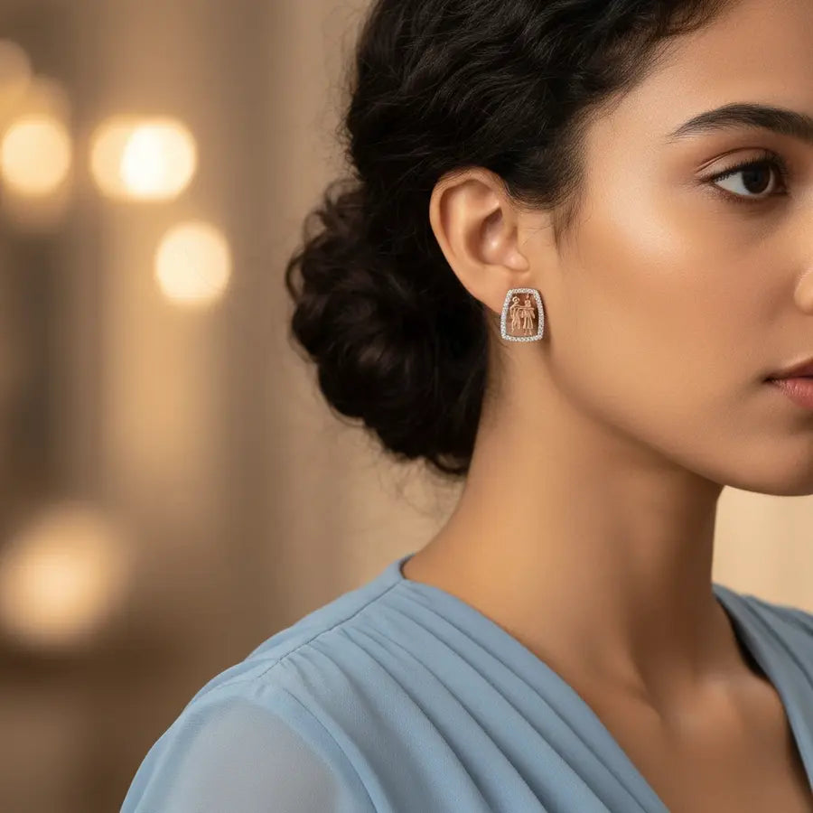 Couple Love Gold Earrings