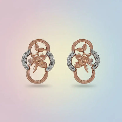 Classic Flower Gold Earrings