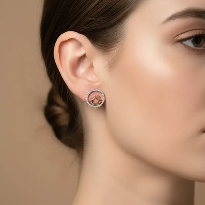 Mom & Daughter Gold Earrings