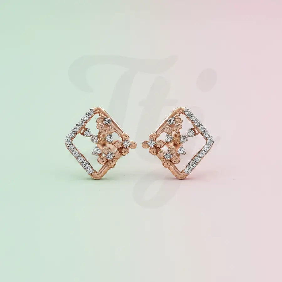 Floral Gold Earrings