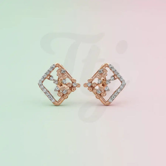 Floral Gold Earrings