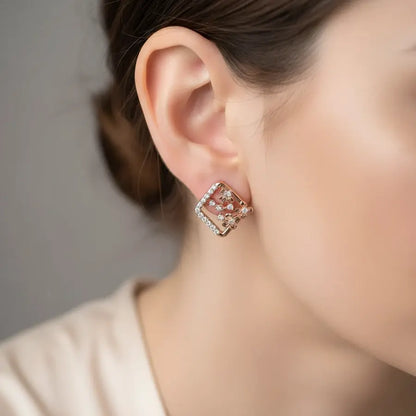 Floral Gold Earrings