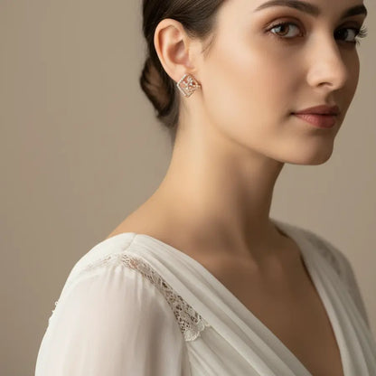 Floral Gold Earrings