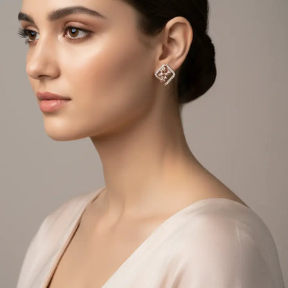 Floral Gold Earrings
