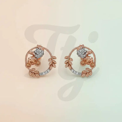 Koala & Leaves Gold Earrings