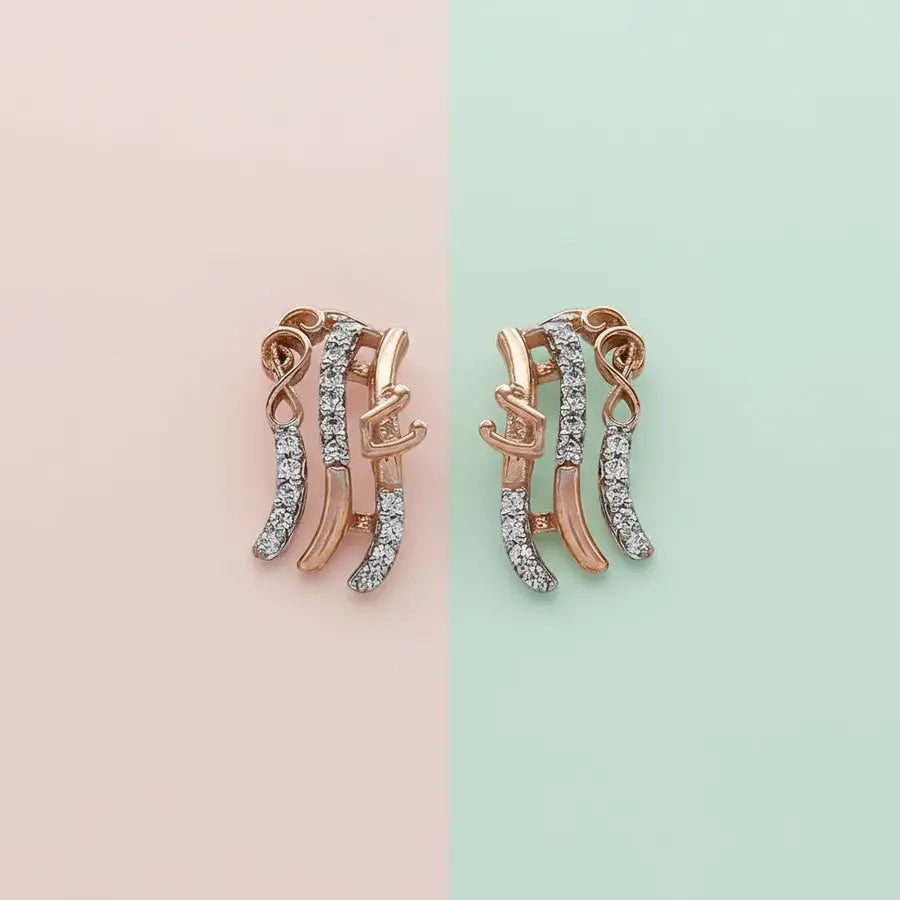 Music Symbols Gold Earrings