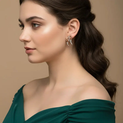 Music Symbols Gold Earrings