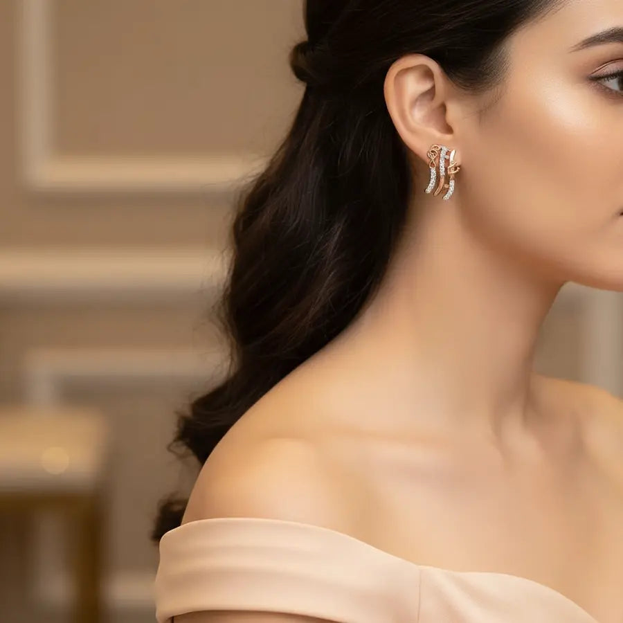 Music Symbols Gold Earrings
