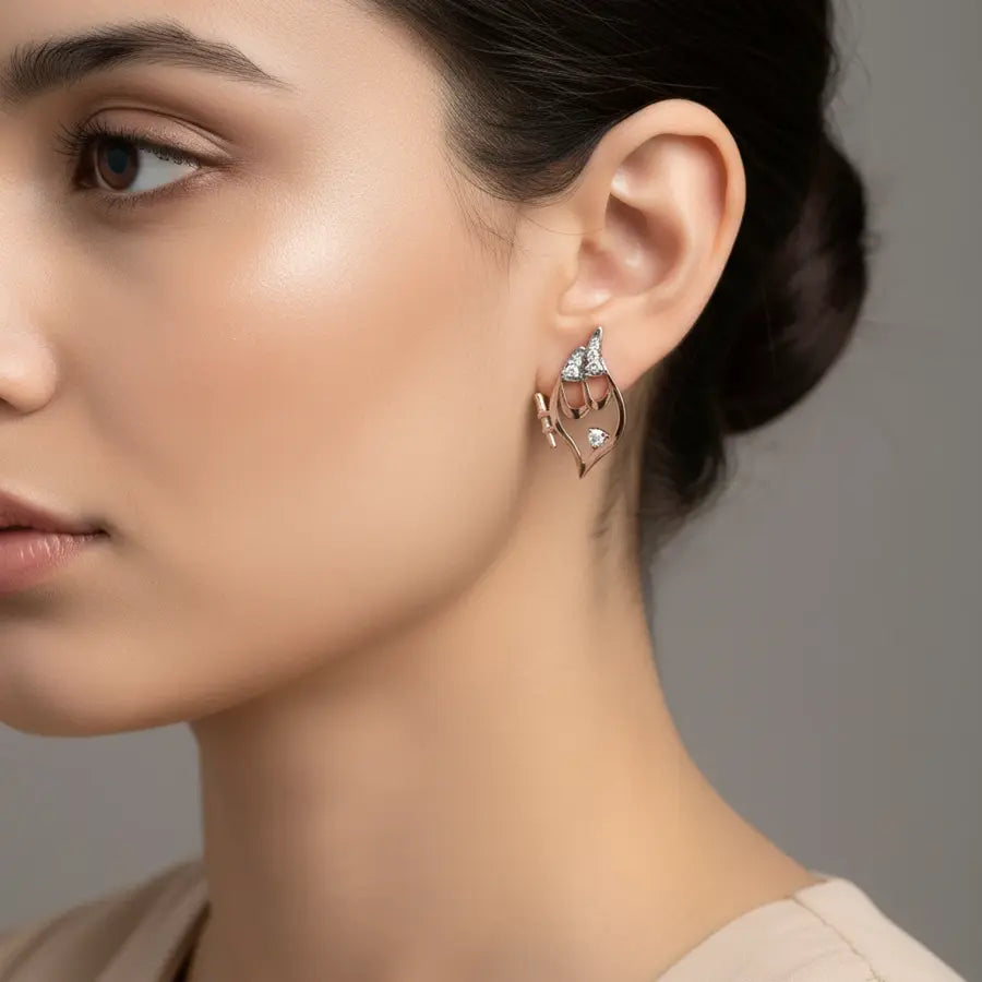 Bird Gold Earrings