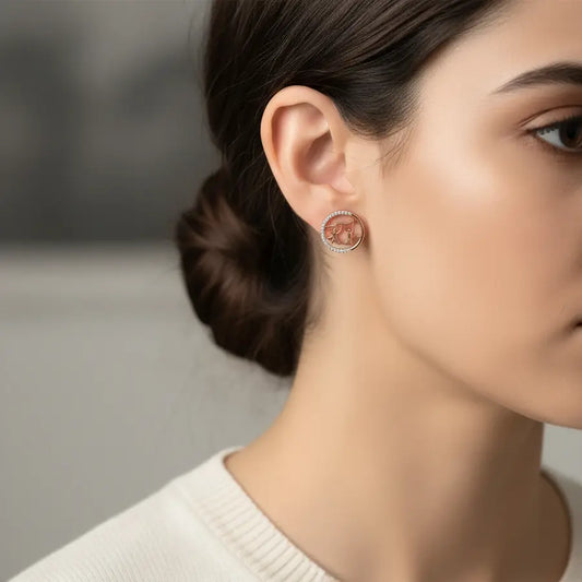 Improving Duo Gold Earrings
